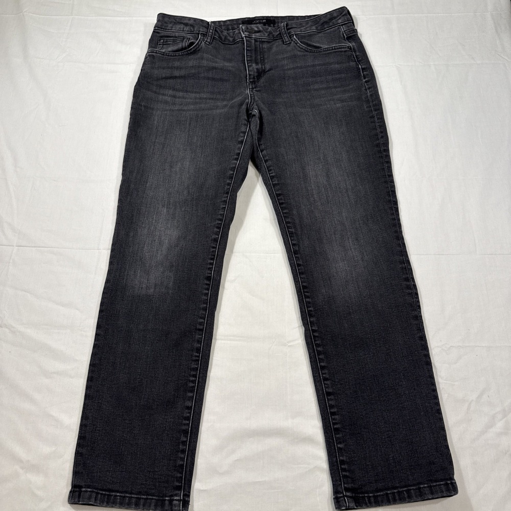 JEANS SKINNY TAPERED Joe's WOMENS 29 Black Wash Stretch Dark